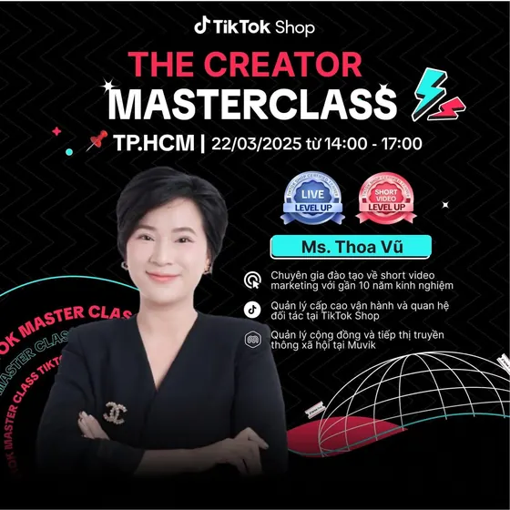 The Creator Masterclass của TikTok Shop