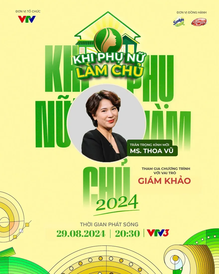 Giám khảo chương trình “Khi phụ nữ làm chủ 2024” trên VTV3